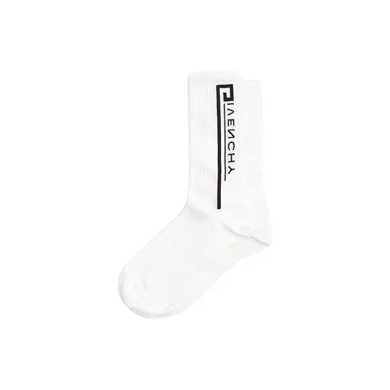 GIVENCHY SS23 Knee High Socks Men's 1 Pack White-0