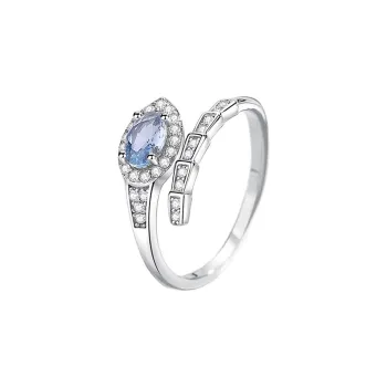 WEST ISLAND S925 Silver Synthetic Cubic Zirconia Rings Women's