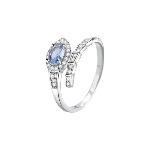 WEST ISLAND S925 Silver Synthetic Cubic Zirconia Rings Women's