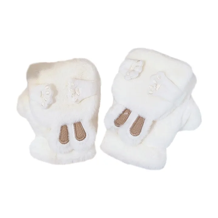 YUZHAOLIN Plush Knit Gloves Unisex-0