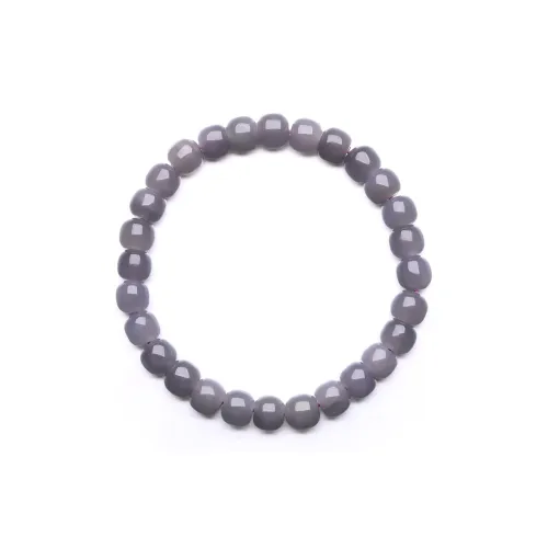 Cuiya Golden Building Hetian Jade Bracelets Smoky Purple Unisex