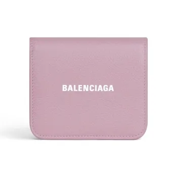 Balenciaga Leather Wallet Regular Women's Pink