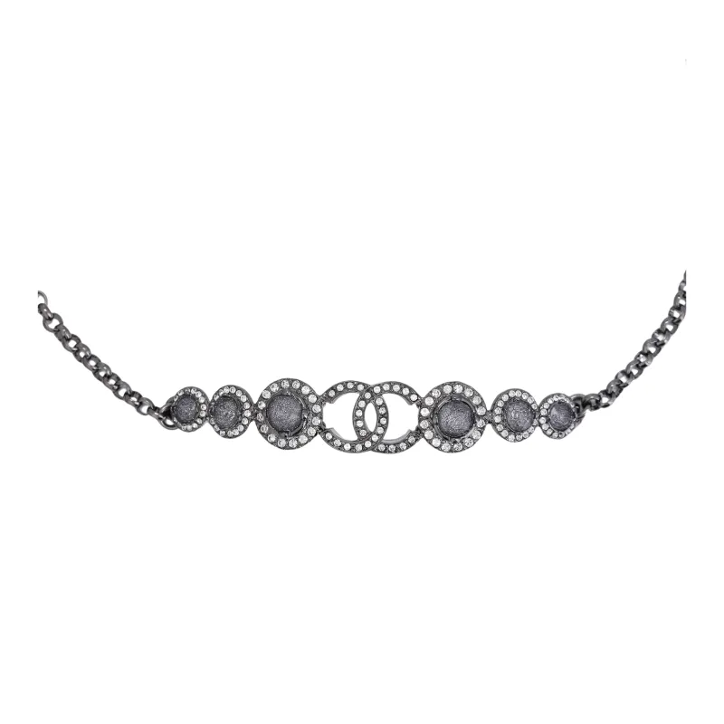 CHANEL Metal Necklaces Women's Silver-1