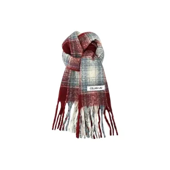 PLAN IN Polyester Knit Scarves Unisex