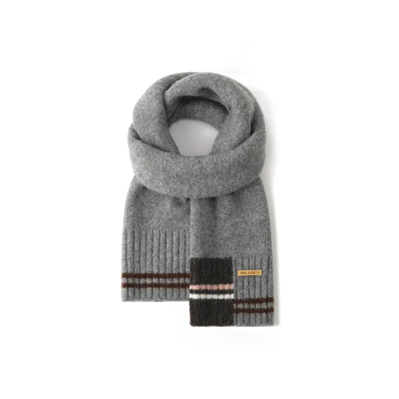 FREE RABBITⅡ Fall And Winter Soft And Warm Skin Friendly Cold Resistant Yarn Scarf Unisex-4