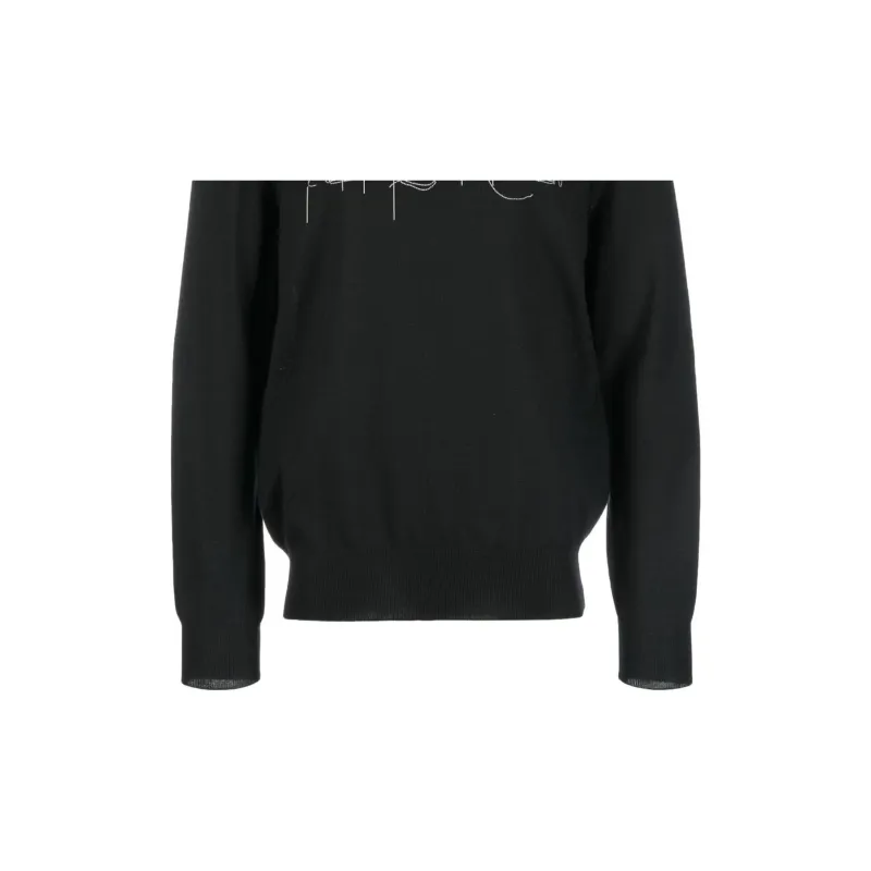 Alexander McQueen Logo Embellished Crewneck Jumper-5