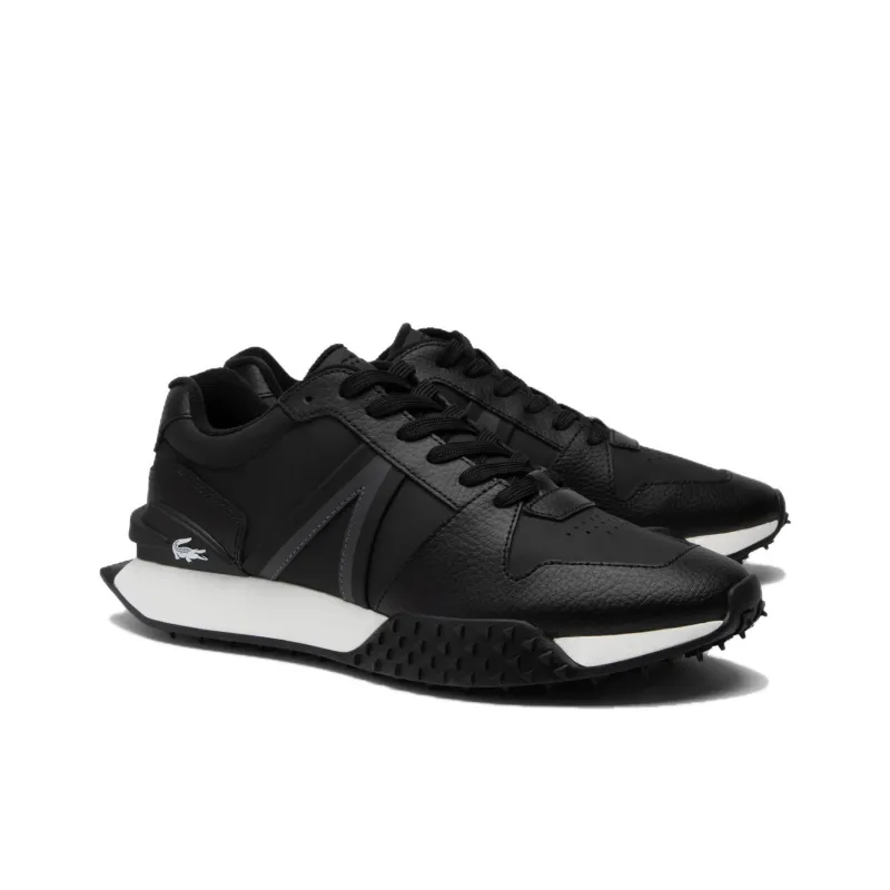 LACOSTE L Spin Deluxe 2.0 Slip Resistant Low Top Casual Shoes Men's Black White-1