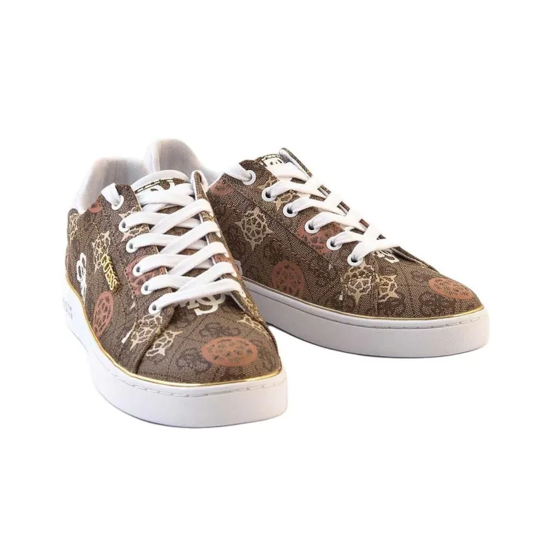 GUESS Low-Top Skateboard Shoes Women's Brown-2