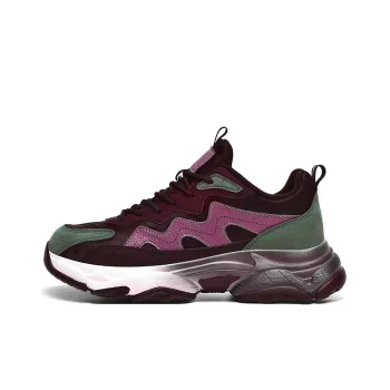 MUSNODO Cushioning, Slip Resistant, And Abrasion Resistant Low Top Casual Running Shoes Men's Black Purple Green