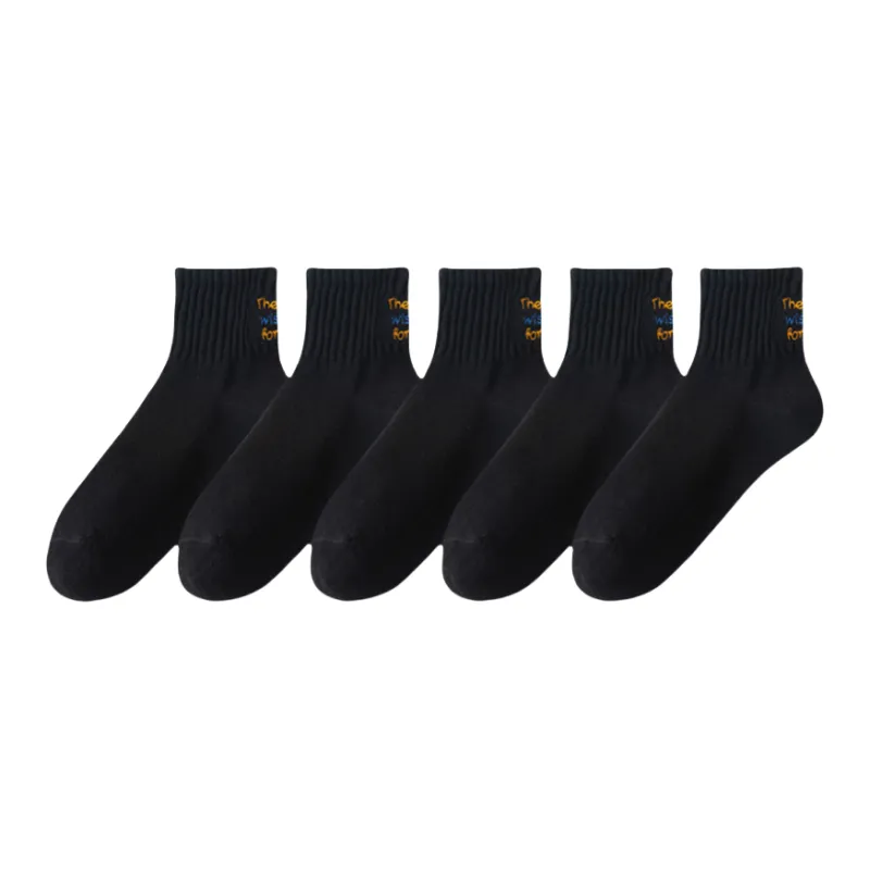 Lan Miao Mid Calf Socks Men's 5 Pack-7