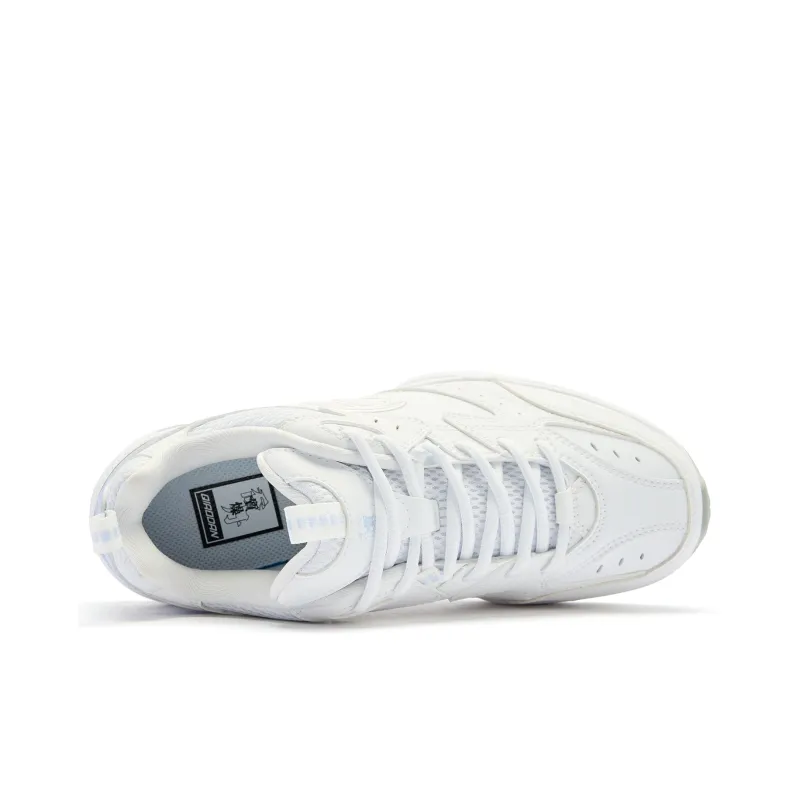 QIAODAN Abrasion Resistant Shock Absorbers With Slip Resistant Features Low Top Badminton Shoes Women's White Purple-3
