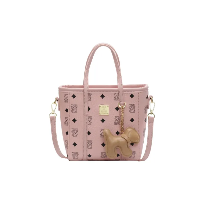 DALO PU Handbag Shoulder Bag Crossbody Bag Women's Black/Ecru/Brown/Pink-12