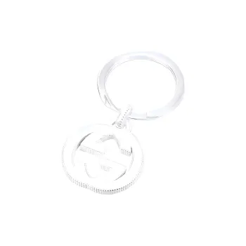 GUCCI 925 Sterling Silver Keychains Unisex Silver