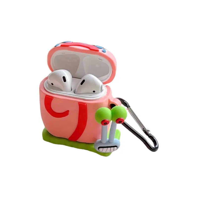 BYZ Compatibility Apple AirPods Pro 1/2 Silicone Little Snail Headphone Soft Shell-2
