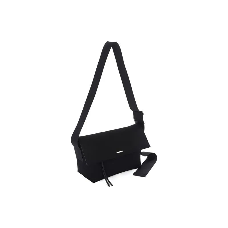 JIL SANDER Medium Utility Canvas Shoulder Bag-1