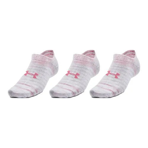Under Armour Ankle Socks Unisex 3 Pack Pink