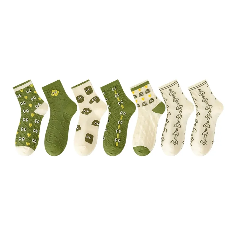 Lan Miao Mid-Calf Socks Women's 7 Pack-6