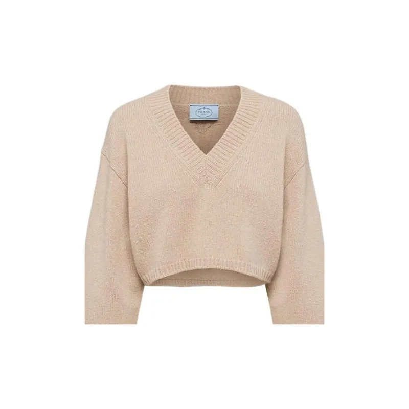 PRADA FW22 Sweater Women's Camel Brown-3