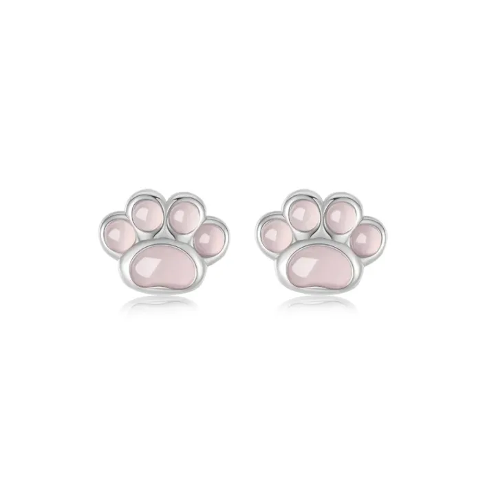 Kim Ka Fook S925 Silver Stud Earrings Women's-4