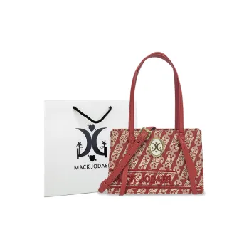 MACK JODAER Microfiber Synthetic Leather Shoulder Bag Regular Women's China Red