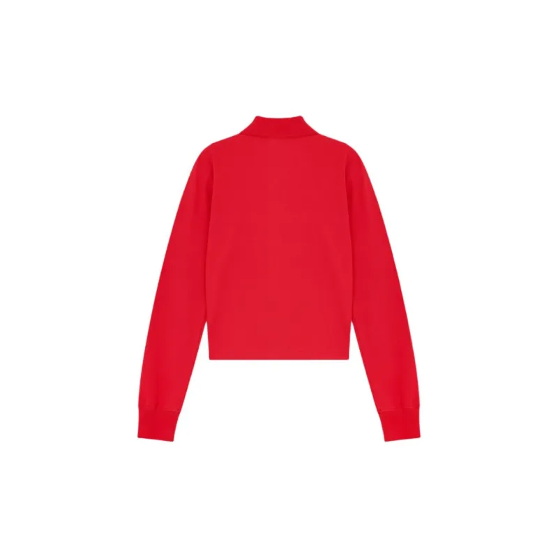WE11DONE FW24 Polo Shirt Women's Red-1
