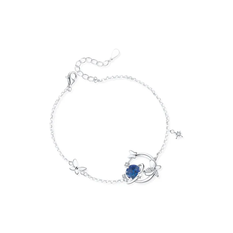 BTOE 925 Sterling Silver Bracelets Women's-5