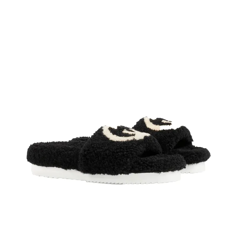 GUCCI Women's Slide 'Interlocking G Merino Wool Black' Women's-1