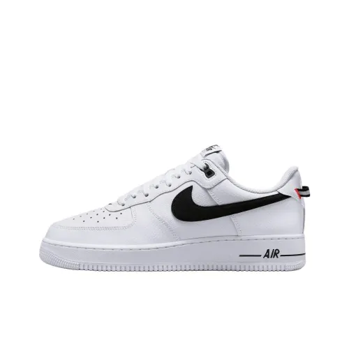 Nike Air Force 1 Anti Slip Wear Resistant Low Top Skateboard Shoes Unisex White Black