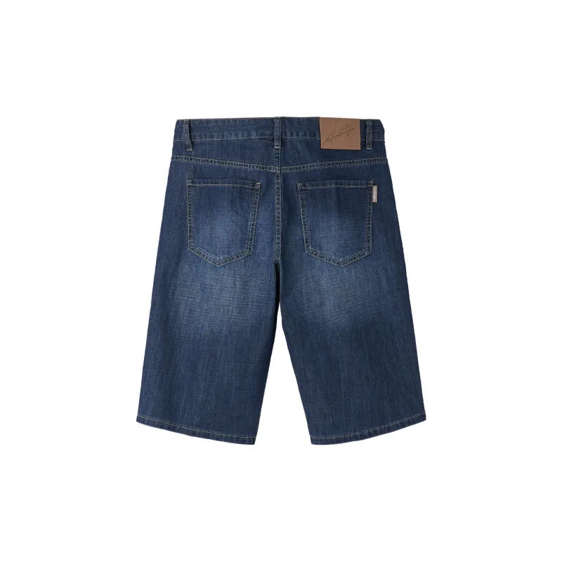 HLA Denim Shorts Men's Denim Blue Transition Color-1