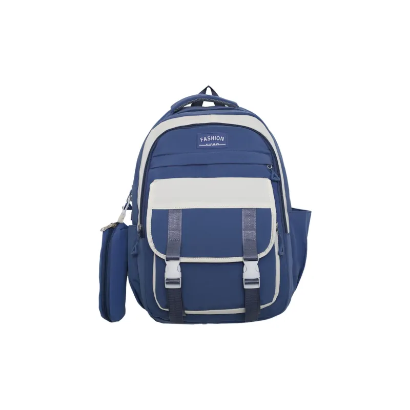 Travel Nylon Backpack Regular Unisex Black Blue/Burgundy/Green/Purple-3