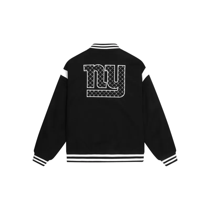 NFL Baseball Jacket Unisex Black-1