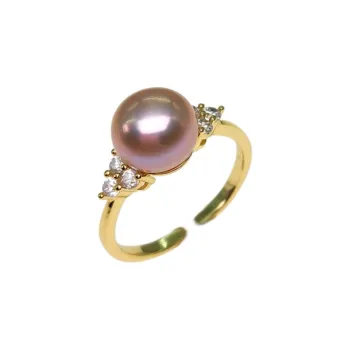 VERENA REINE Freshwater Pearl Rings Women's Purple