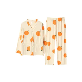 MADALLO Pajama Set Women's Yellow Orange