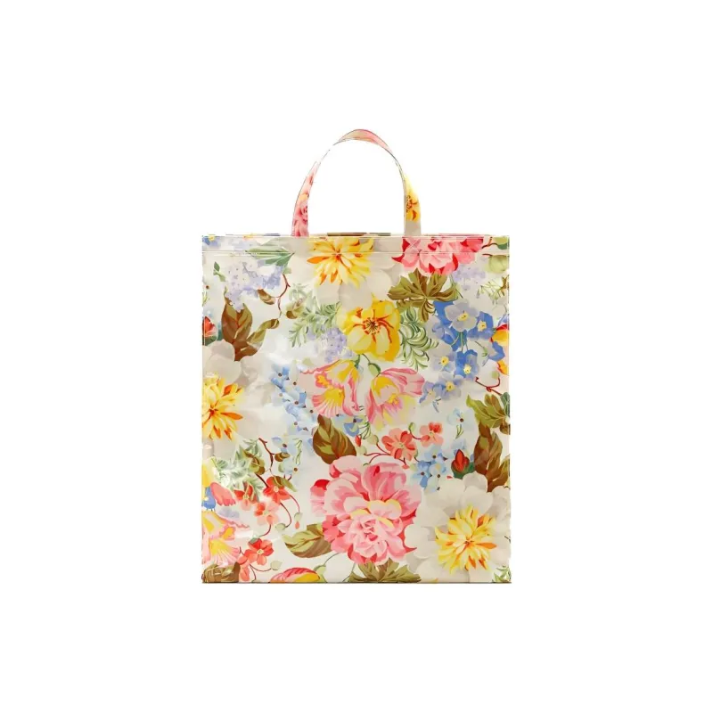 GUCCI Coated Cotton Tote Bag Shopping Bag Shoulder Bag Handbag Medium Size Women's White/Multicolor-2