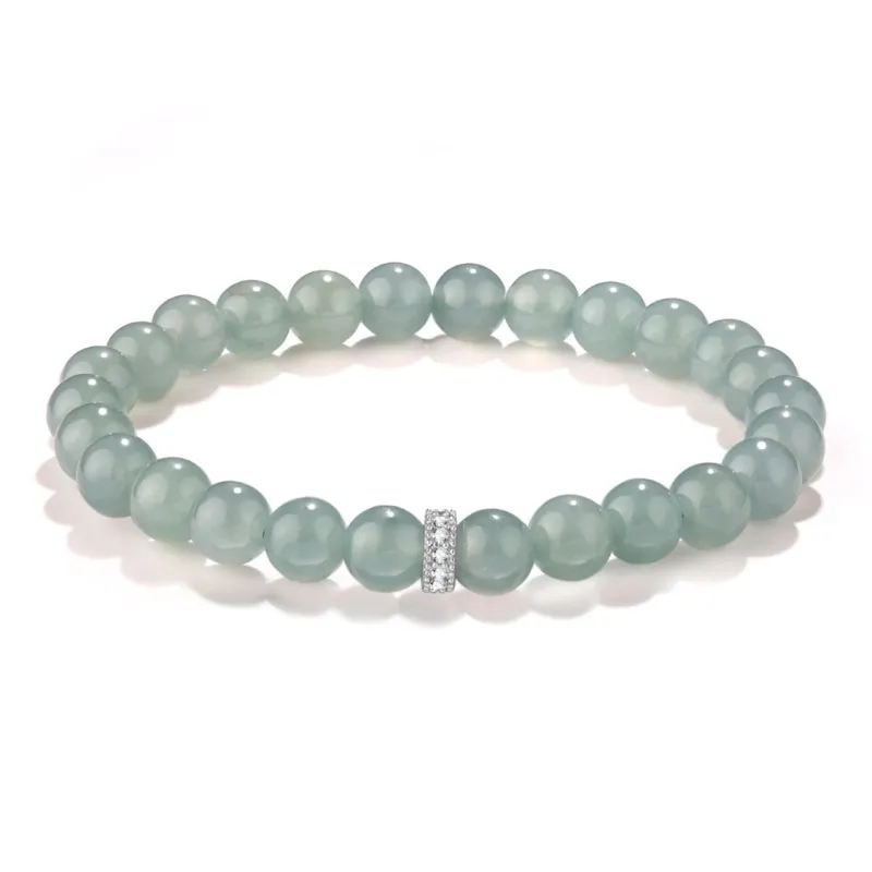 Green Craftsman Glutinous Jade Bracelets Women's-0