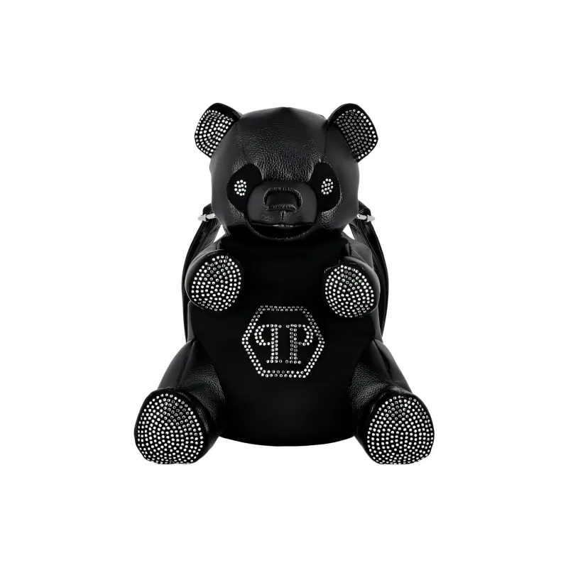 PHILIPP PLEIN Polyurethane Backpack Regular Women's Black-0