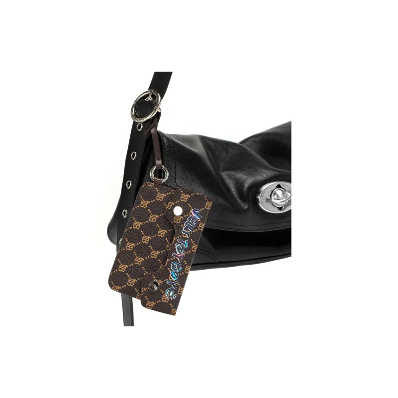 JELLYTOYBOY Artificial Leather Millennium Card Holder Pendant Coin Purse ID Pocket Regular Unisex Brown-6