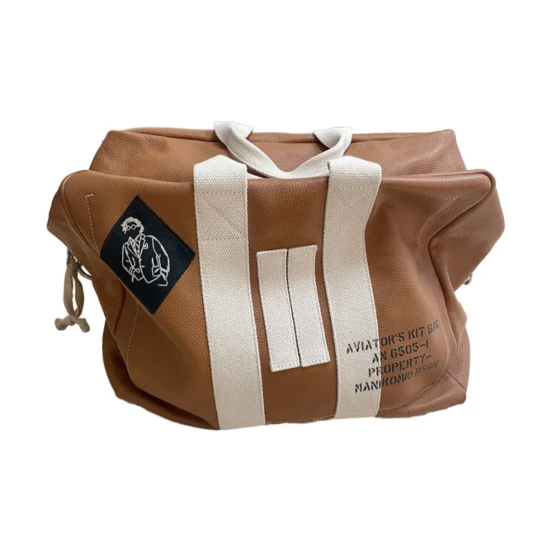 LARDINI Cow Leather Handbag Regular Men's Mocha-1