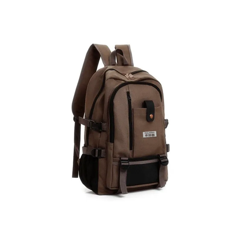 Mulinsen Polyester Backpack Regular Unisex Black Khaki/Brown/Army Green/Light Khaki-6