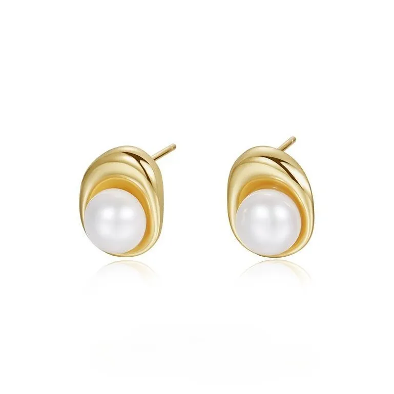 MONI JEWELLERY Pearl S925 Silver Earrings Women's-0