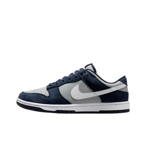 Nike Dunk Anti-Slip Wear-Resistant Low-Top Skateboard Shoes Unisex Blue Gray