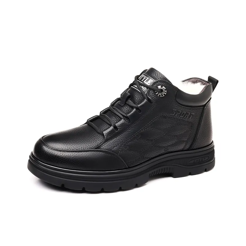 Bindu Mid Top Casual Shoes Men's Black-0