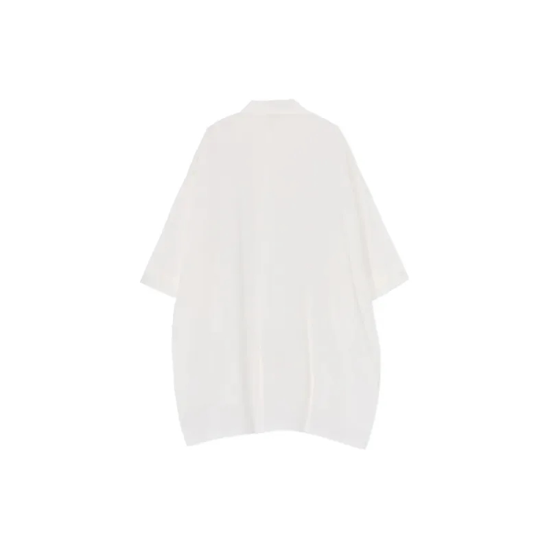 Yohji Yamamoto Long Sleeved Dress Women's White-1
