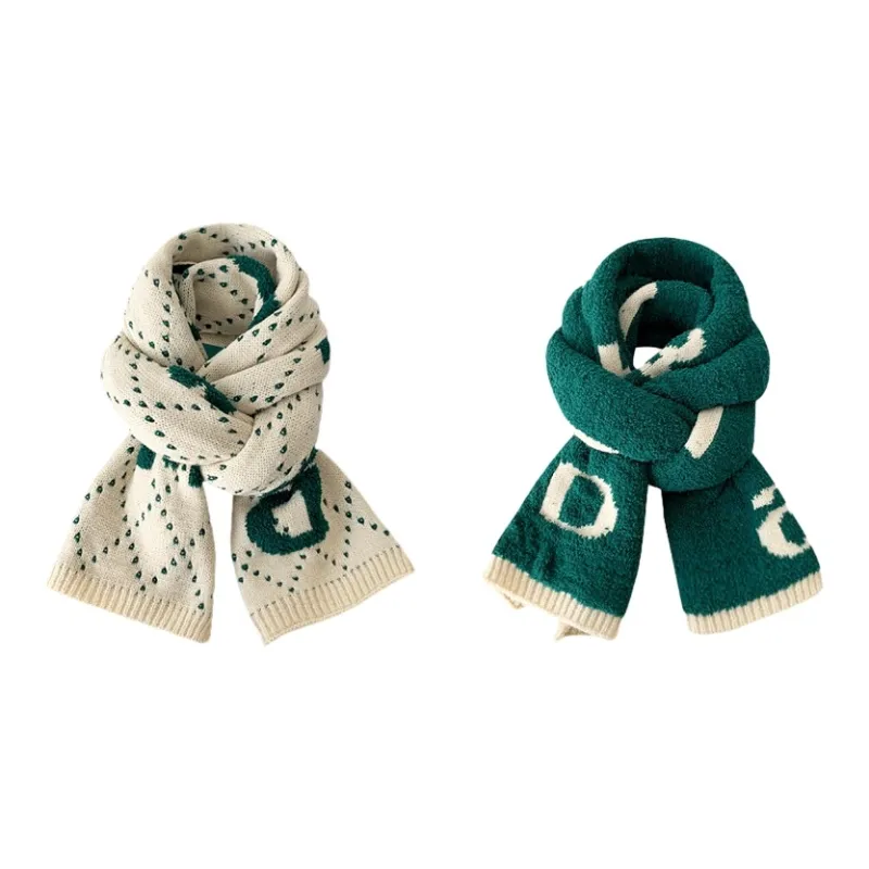 FREE RABBITⅡ Fall And Winter Advanced Atmosphere Enhancing Warm Thickened Double Sided Scarf Unisex-4