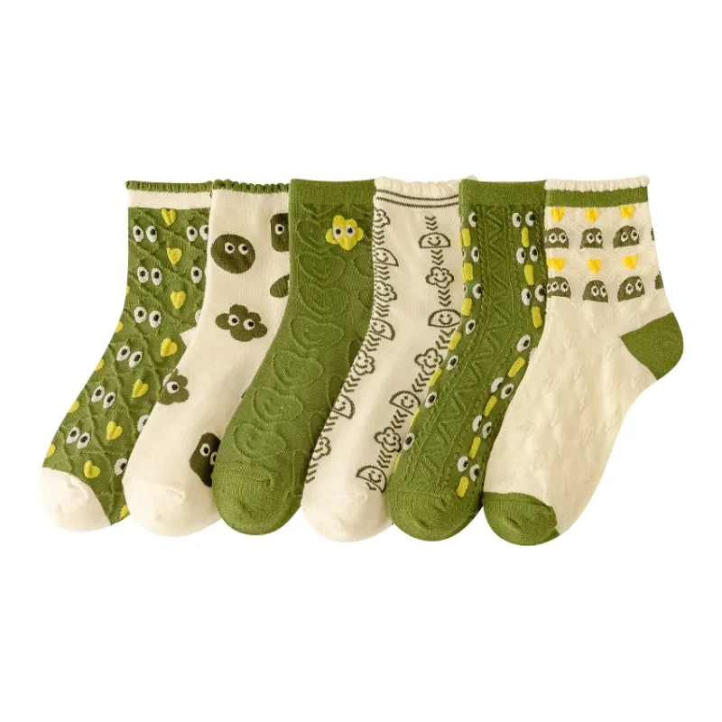 Lan Miao Mid-Calf Socks Women's 7 Pack-5