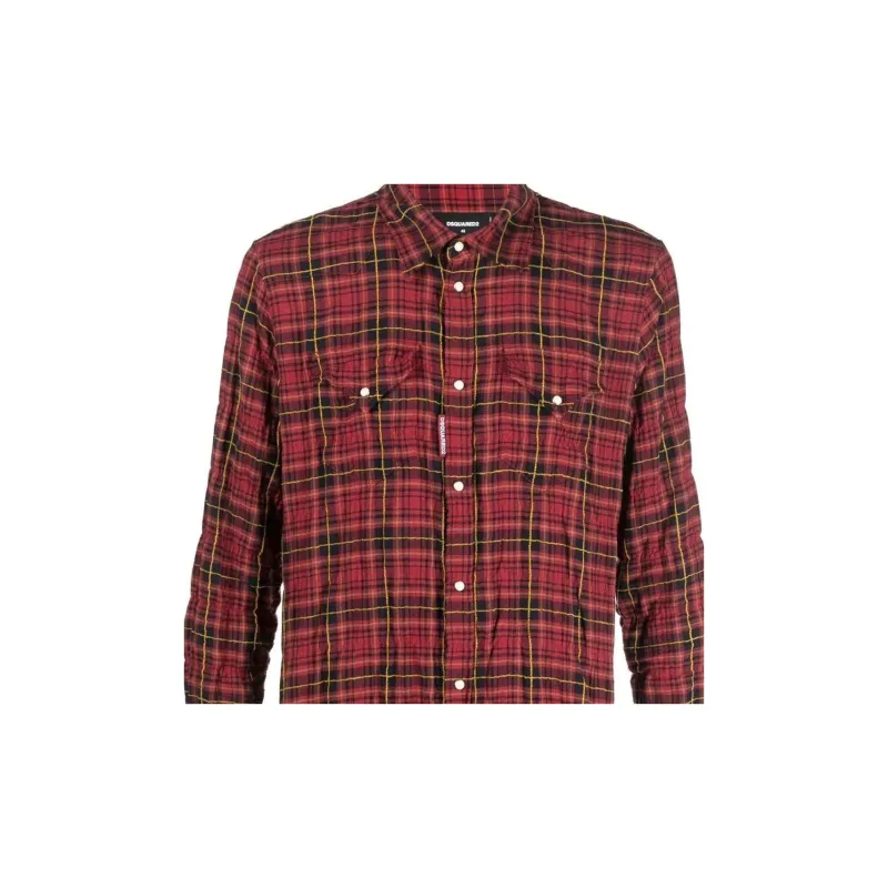 Dsquared2 Checked Buttoned Shirt-2