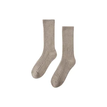 ZARA Knee-High Socks Women's 1 Pack Beige
