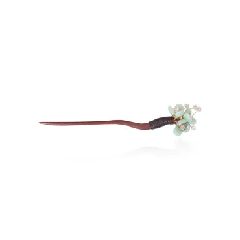 CHIMERA Pear Wood Hairpin And Comb Set Headpiece Women's