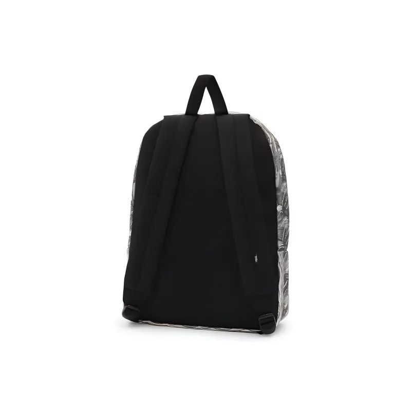 Vans MOMA Old Skool Collaboration Polyester Backpack Regular Unisex Gray White-1