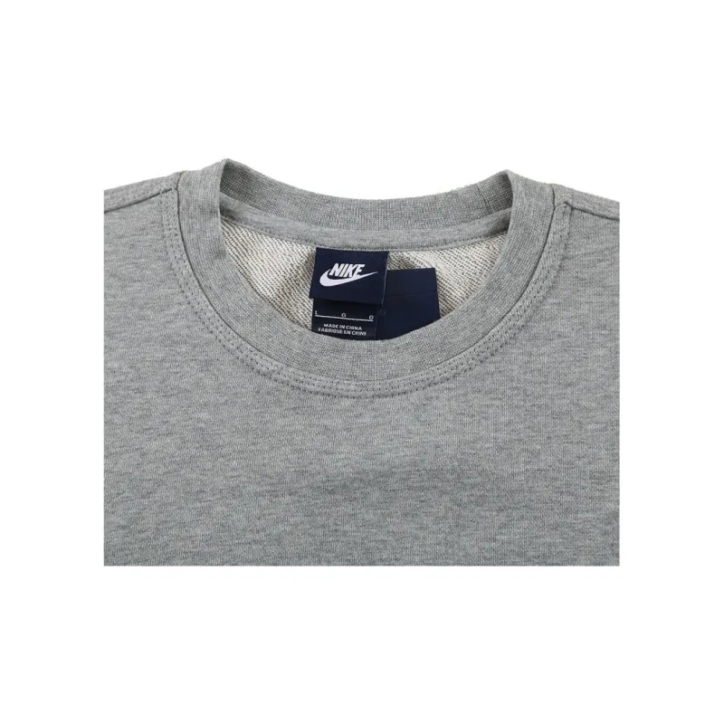 Nike Club Fleece French Terry Crew Sweatshirt Men's Dark Gray-4